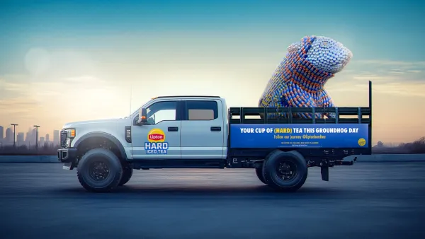 Lipton Hard Iced Tea Is Taking Groundhog Day to the Next Level With 9 Foot Can Daddy Statue