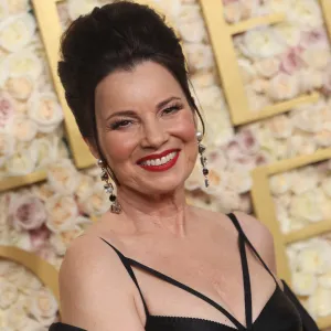 US actress Fran Drescher arrives for the 82nd annual Golden Globe Awards at the Beverly Hilton hotel in Beverly Hills, California, on January 5, 2025. (Photo by Etienne Laurent / AFP) (Photo by ETIENNE LAURENT/AFP via Getty Images)