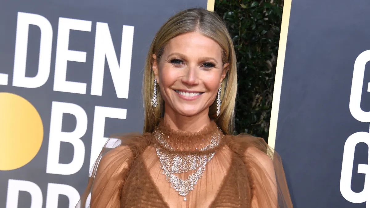 Actress Gwyneth Paltrow arrives for the 77th annual Golden Globe Awards on January 5, 2020, at The Beverly Hilton hotel in Beverly Hills, California. (Photo by VALERIE MACON / AFP) (Photo by VALERIE MACON/AFP via Getty Images)