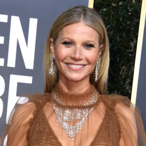 Actress Gwyneth Paltrow arrives for the 77th annual Golden Globe Awards on January 5, 2020, at The Beverly Hilton hotel in Beverly Hills, California. (Photo by VALERIE MACON / AFP) (Photo by VALERIE MACON/AFP via Getty Images)