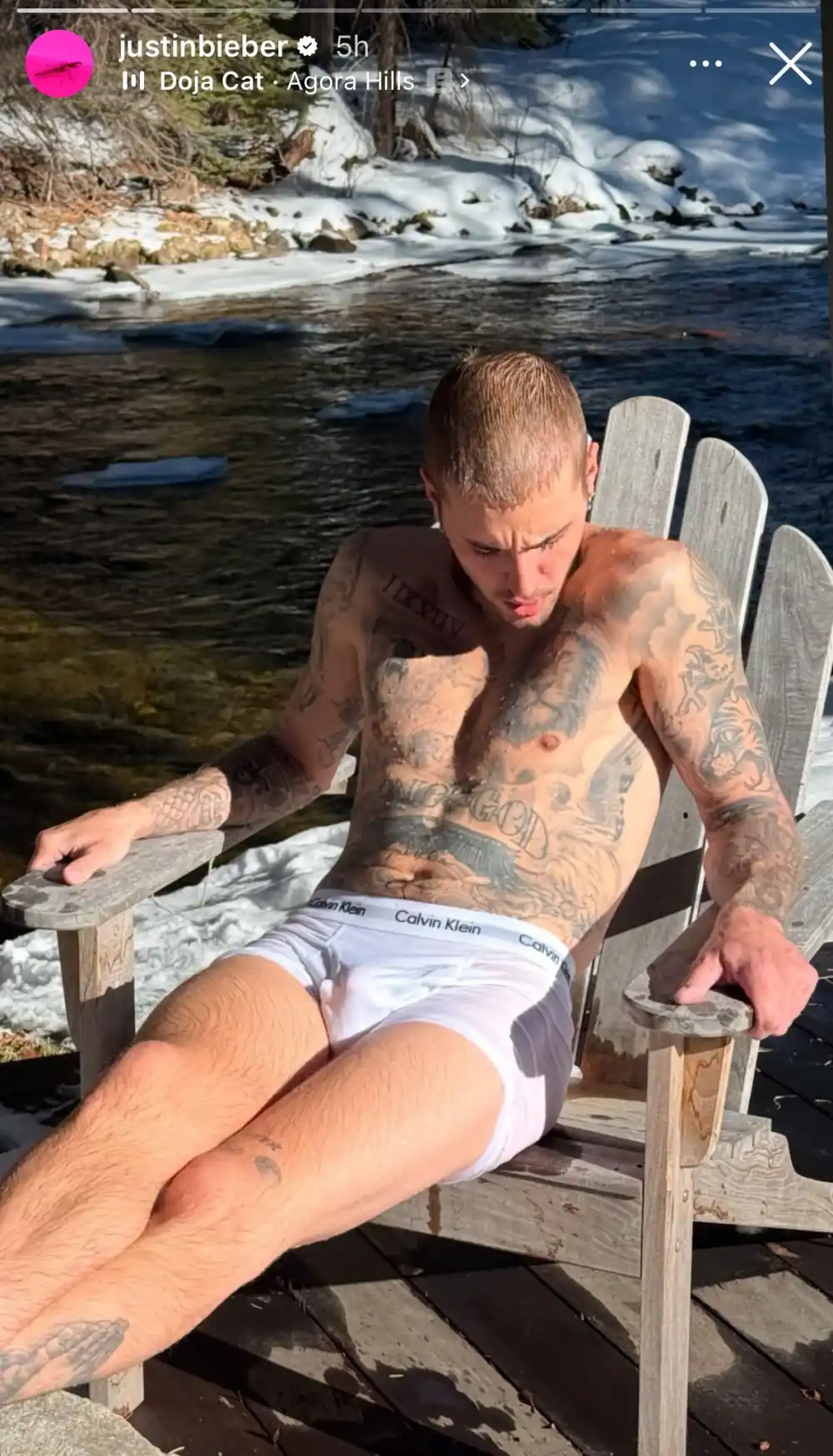 Justin Bieber Strips Down to His Underwear in Racy New Instagram Story
