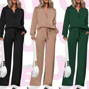 lounge set in black, green, blue and beige