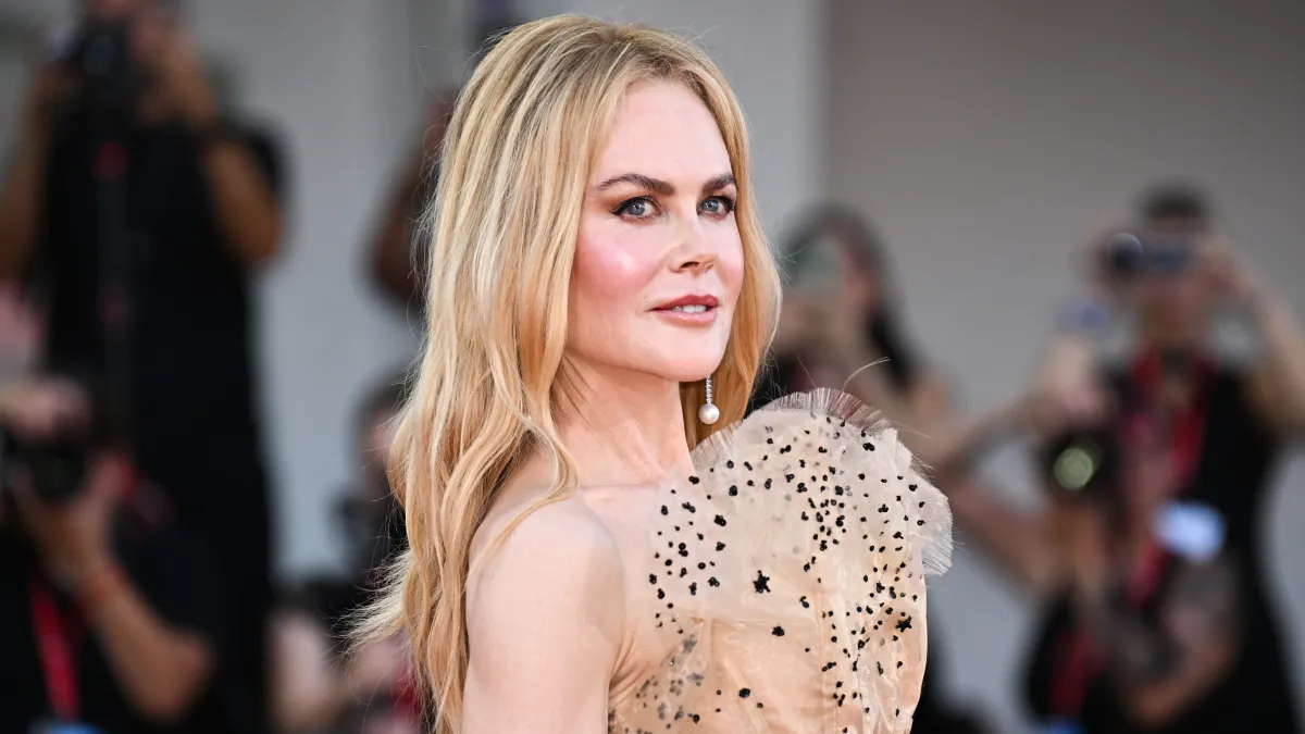 VENICE, ITALY - AUGUST 30: Nicole Kidman attends a red carpet for "Babygirl" during the 81st Venice International Film Festival at on August 30, 2024 in Venice, Italy. (Photo by Stephane Cardinale - Corbis/Corbis via Getty Images)