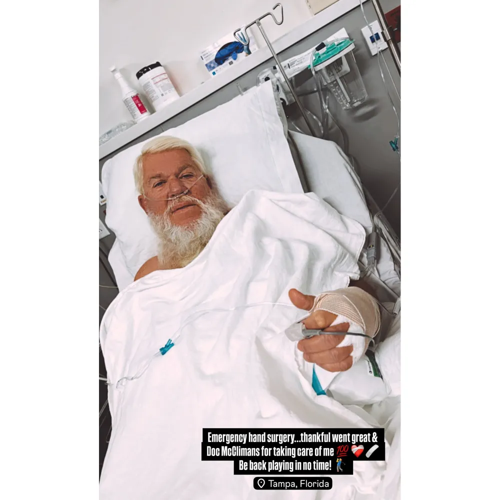 Pro Golfer John Daly Underwent Emergency Surgery Shares Photo From Hospital Bed
