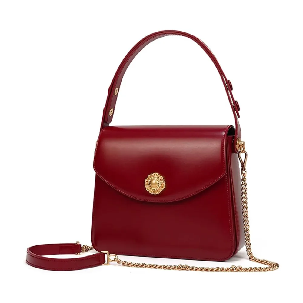 LA FESTIN Leather Top Handle Satchel Purse Amazon