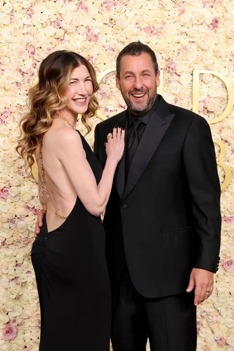 the Hottest Celeb Couples on the 2025 Golden Globes Jackie and Adam Sandler