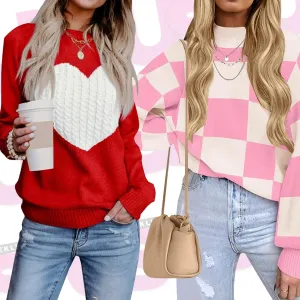 Amazon Valentine's Day sweaters