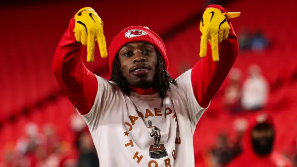 Chiefs' Xavier Worthy Jokes Taylor Swift Is 'Taller' Than Him at AFC Game