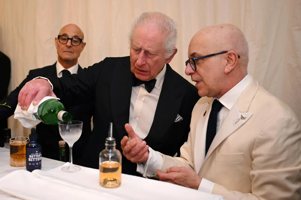 King Charles III and Queen Camilla Dine With Stanley Tucci David and Victoria Beckham and More at Their Estate