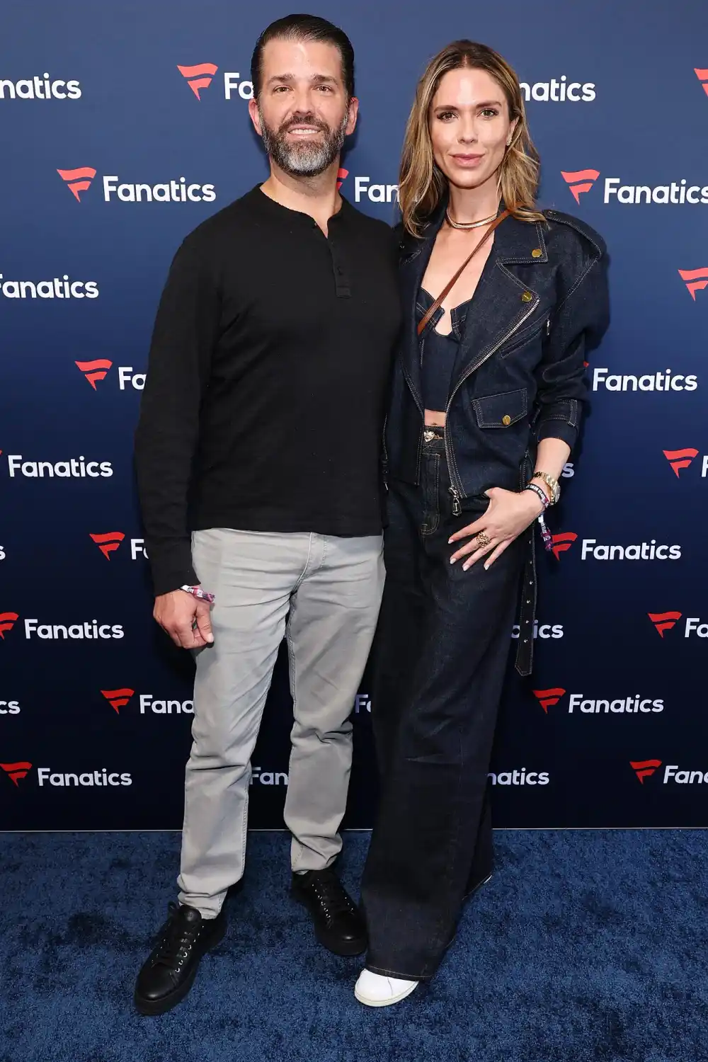 Donald Trump Jr and Girlfriend Bettina Anderson Pose Together at Pre Super Bowl Party