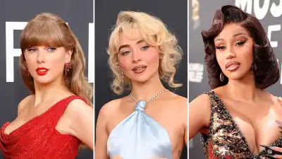 2025 Grammys Red Carpet Arrivals 687 taylor Swift sabrina Carpenter Cardi B 23