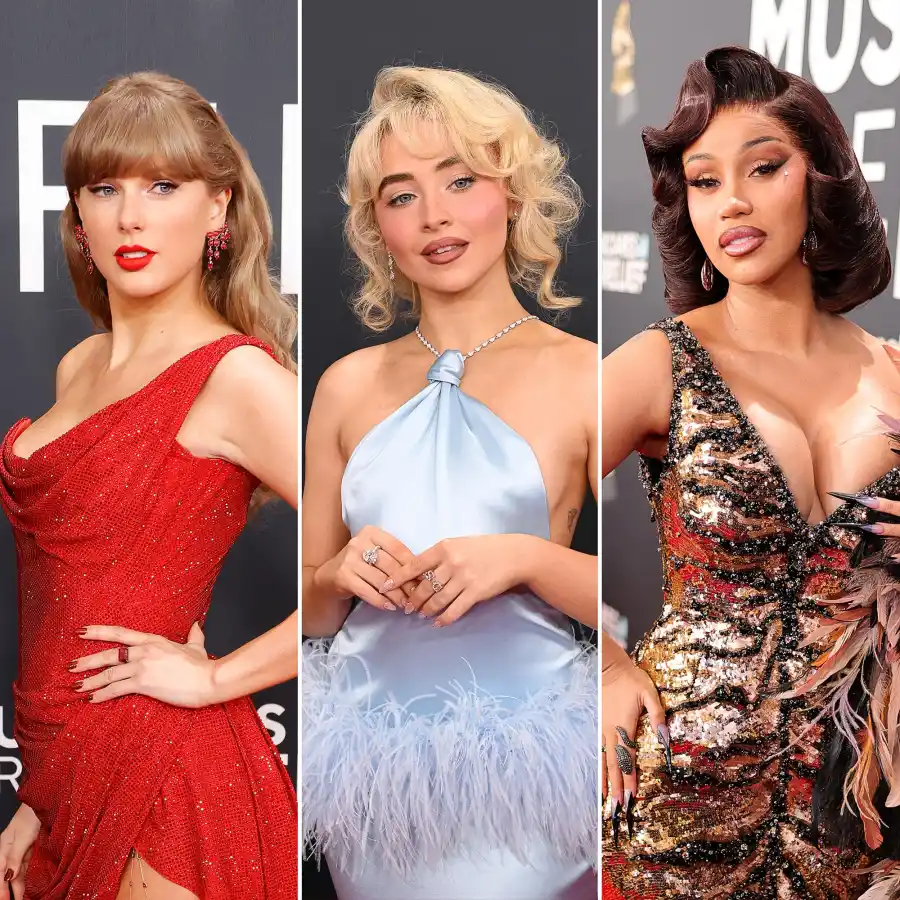 2025 Grammys Red Carpet Arrivals 687 taylor Swift sabrina Carpenter Cardi B 23