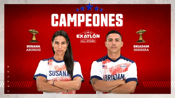 Susana Abundiz y Briadam Hernández en Exatlón All-Stars
