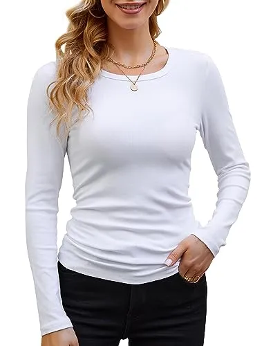Gembera Women&rsquo;s Ribbed Long-Sleeve Crewneck