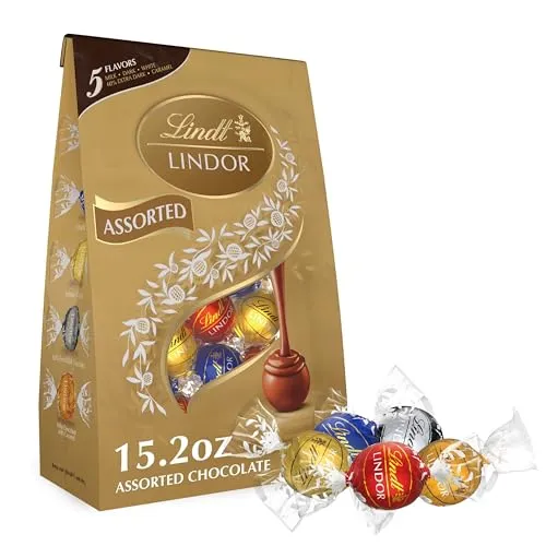 Lindt LINDOR Assorted Chocolate Candy Truffles