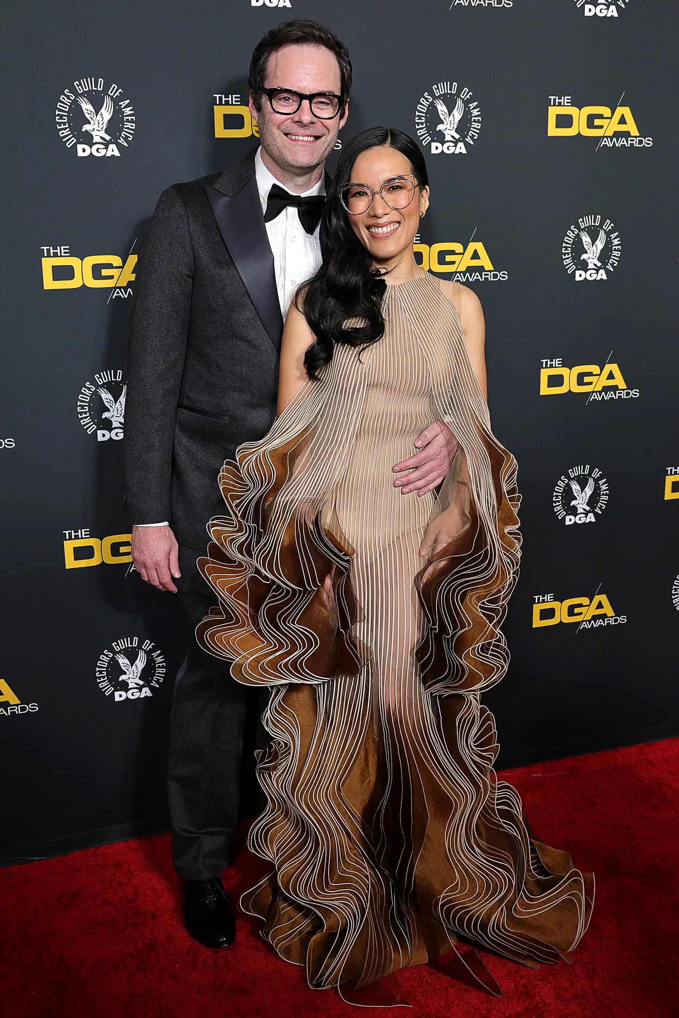 Ali Wong and Bill Hader Make Red Carpet Debut at the 2025 Directors Guild Awards