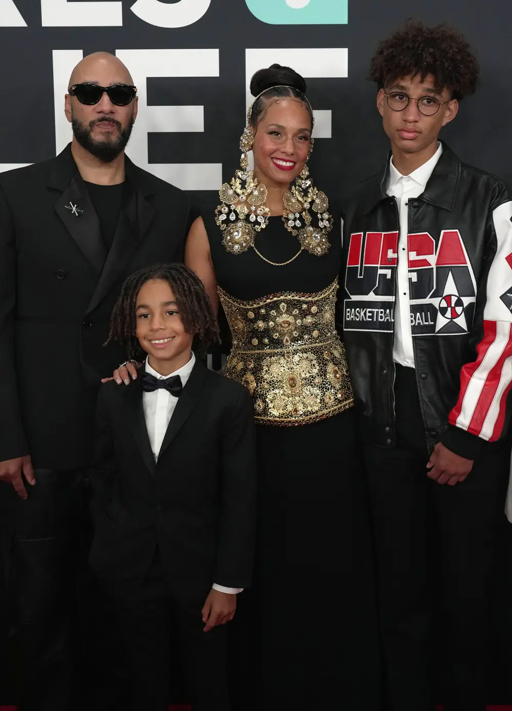 Alicia Keys and Swizz Beatz Sit With Kids at 2025 Grammys