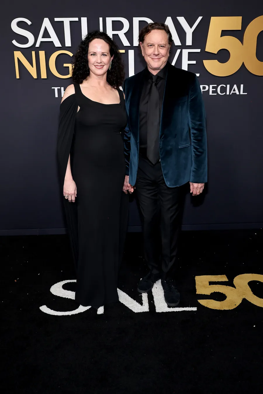 Amy Reinhold and Judge Reinhold SNL50 The Anniversary Special Saturday Night Live Red Carpet Arrival SNL 50