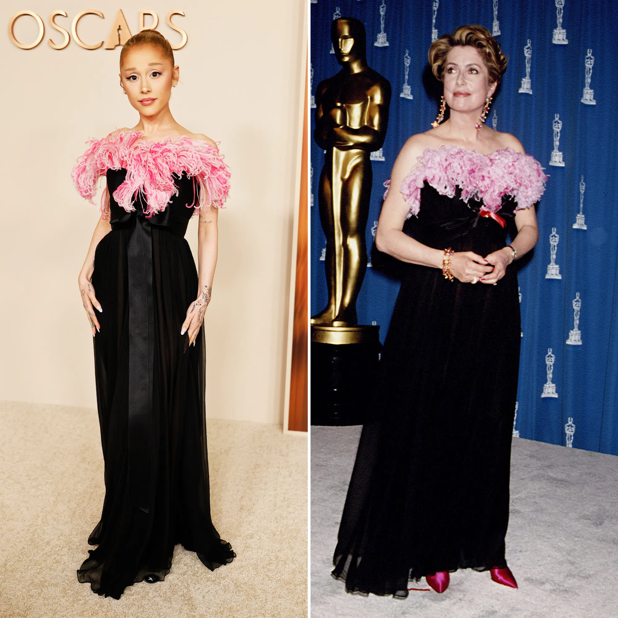 Ariana Grande Wears Same Dress Catherine Deneuve Wore at Oscars Nominees Dinner