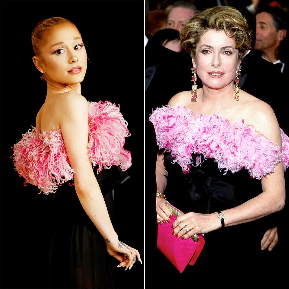 Ariana Grande Wears Same Dress Catherine Deneuve Wore at Oscars Nominees Dinner