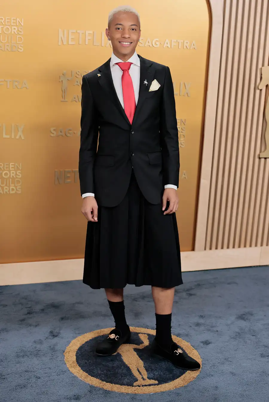 Asante Madrigal Arrival Red Carpet 31st Annual Screen Actors Guild Awards 2025 SAG