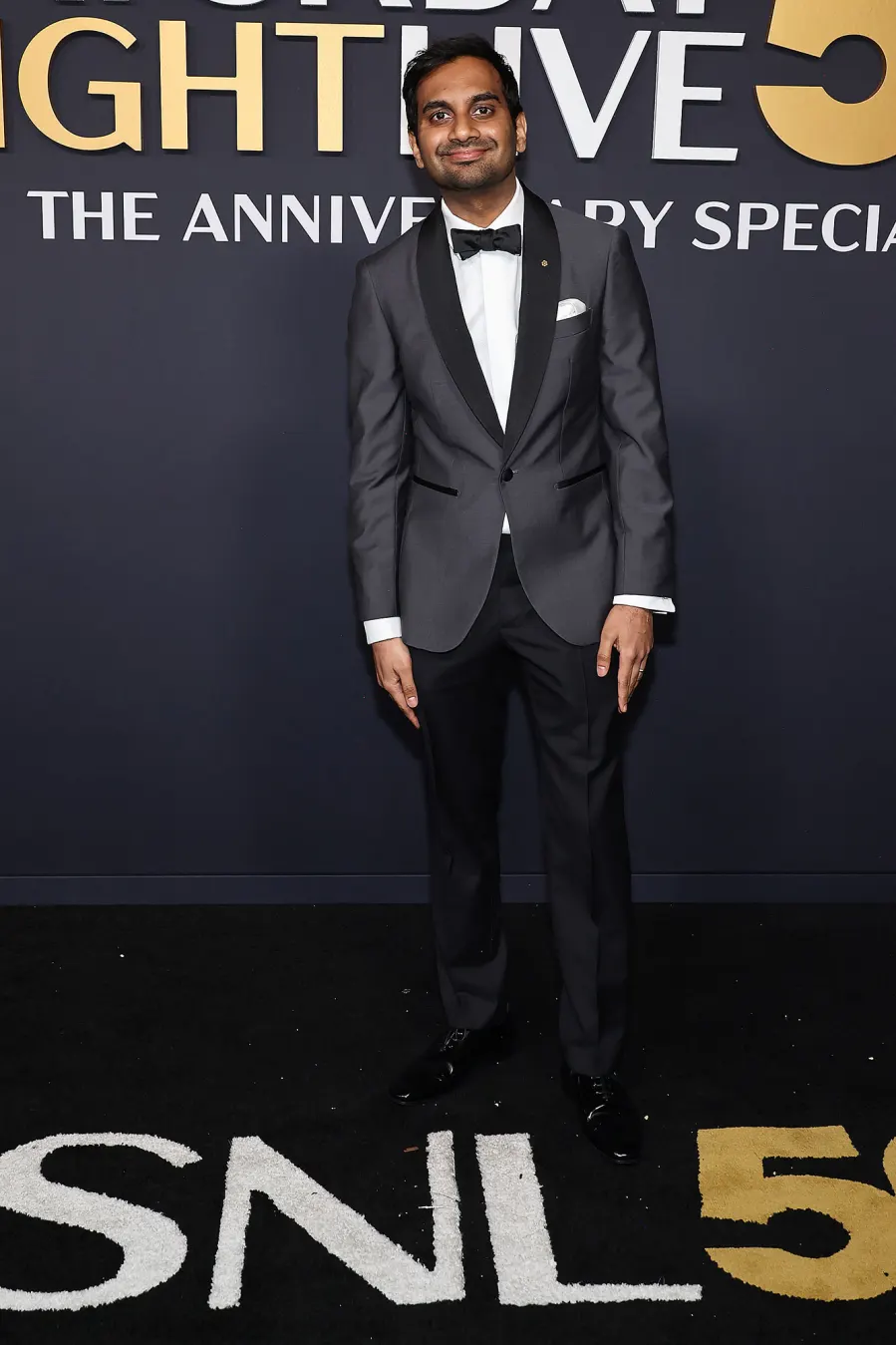 Aziz Ansari SNL50 The Anniversary Special Saturday Night Live Red Carpet Arrival SNL 50