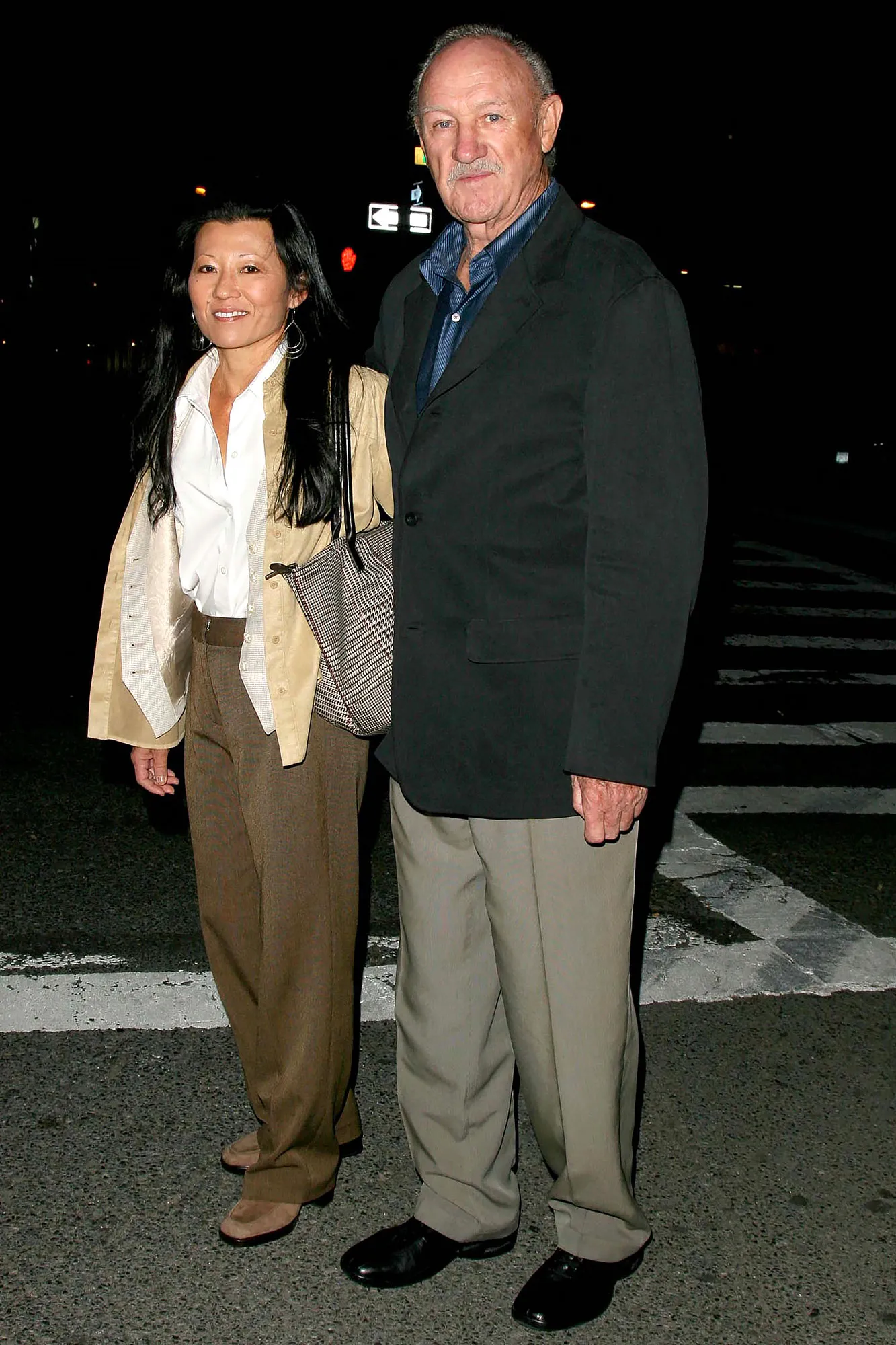Betsy Arakawa and Gene Hackman