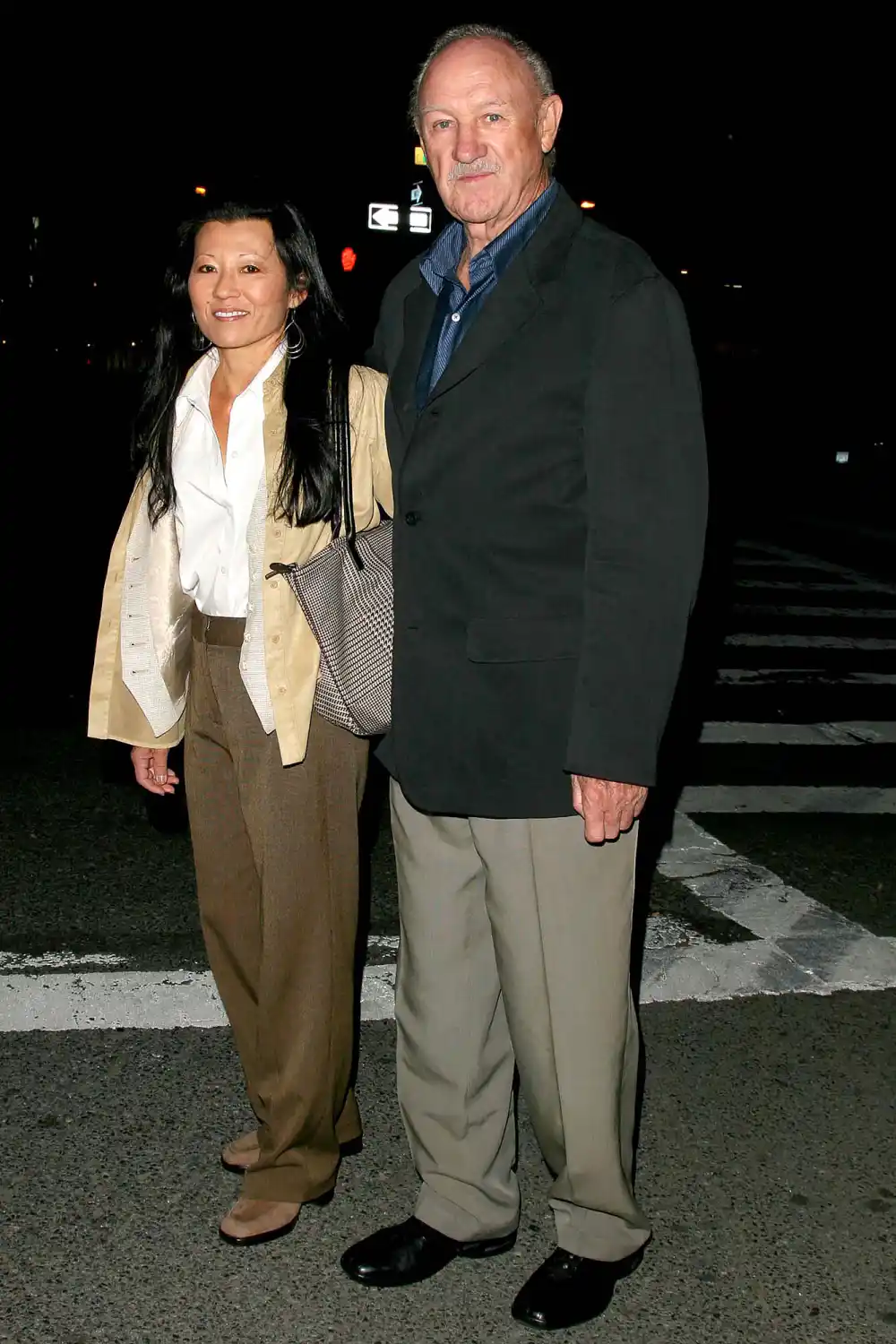 Betsy Arakawa and Gene Hackman