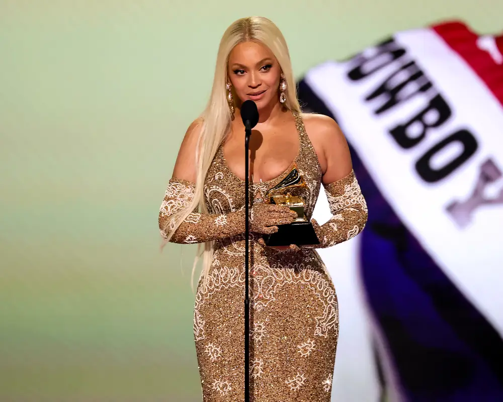 Beyonce Is in Shock After Winning Best Country Album for Cowboy Carter at the 2025 Grammy Awards