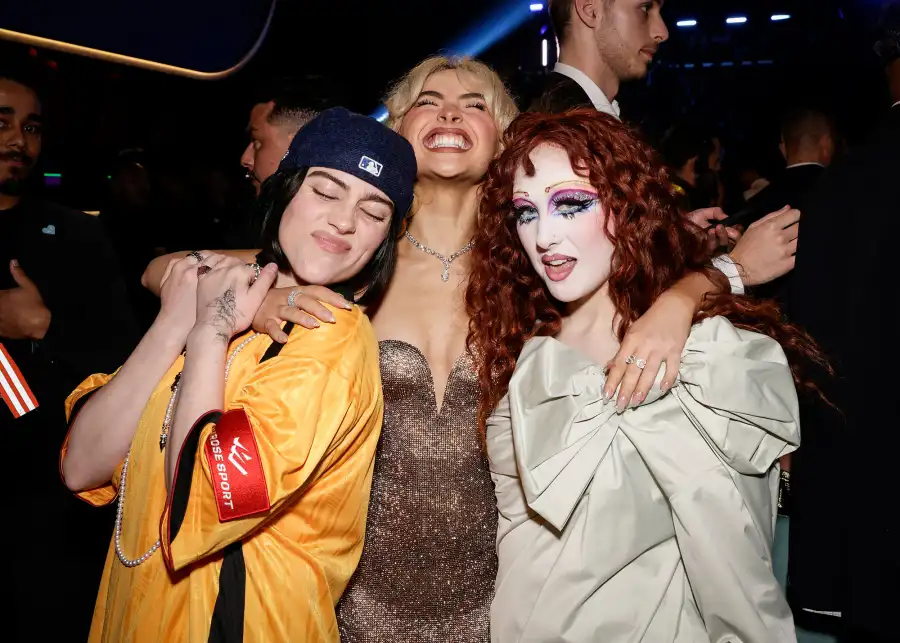 Billie Eilish, Sabrina Carpenter and Chappell Roan 2025 Grammys Inside