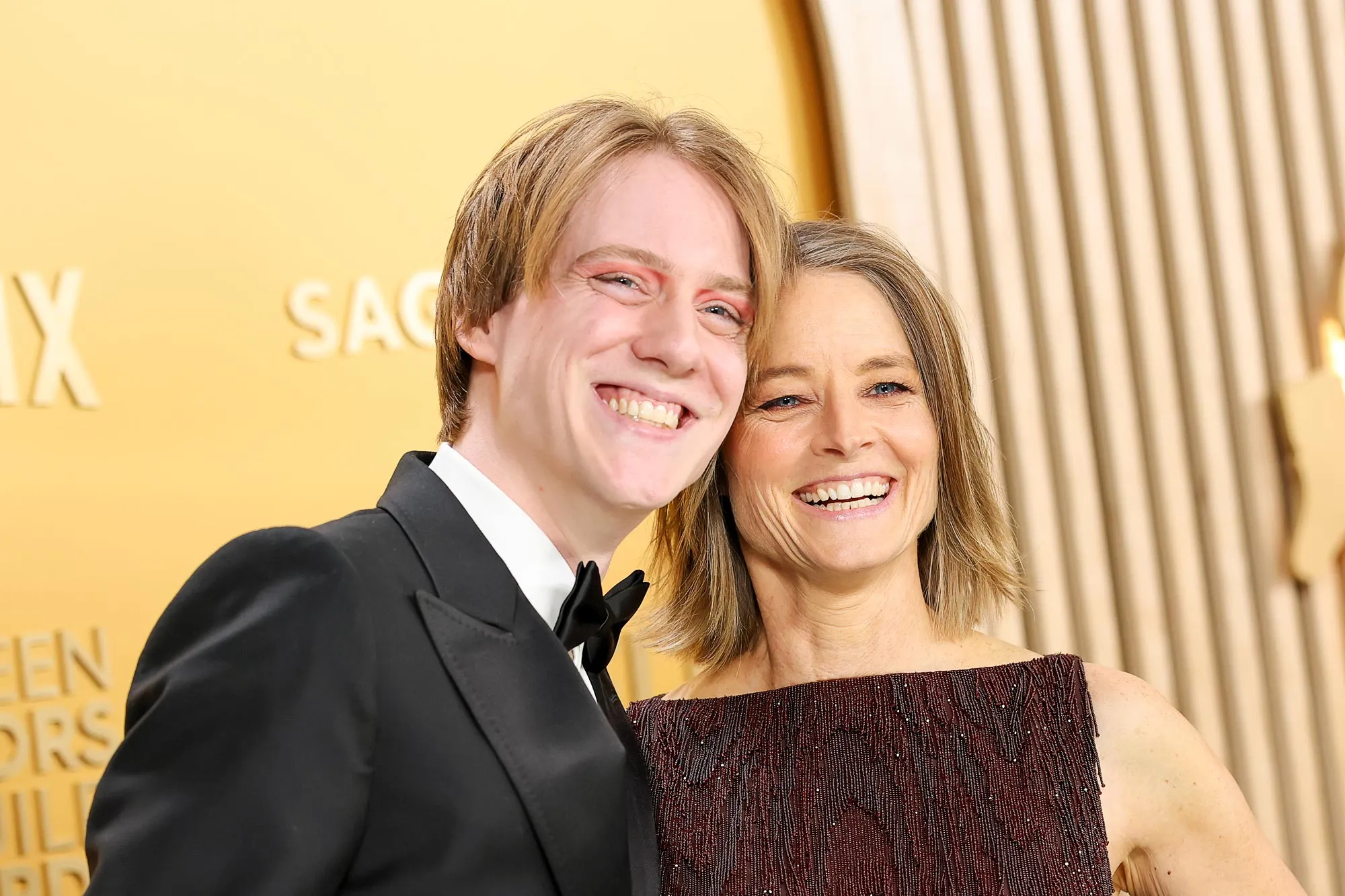 Celebrities Who Brought Family Members to the Screen Actors Guild Awards Charlie Foster and Jodie Foster 134