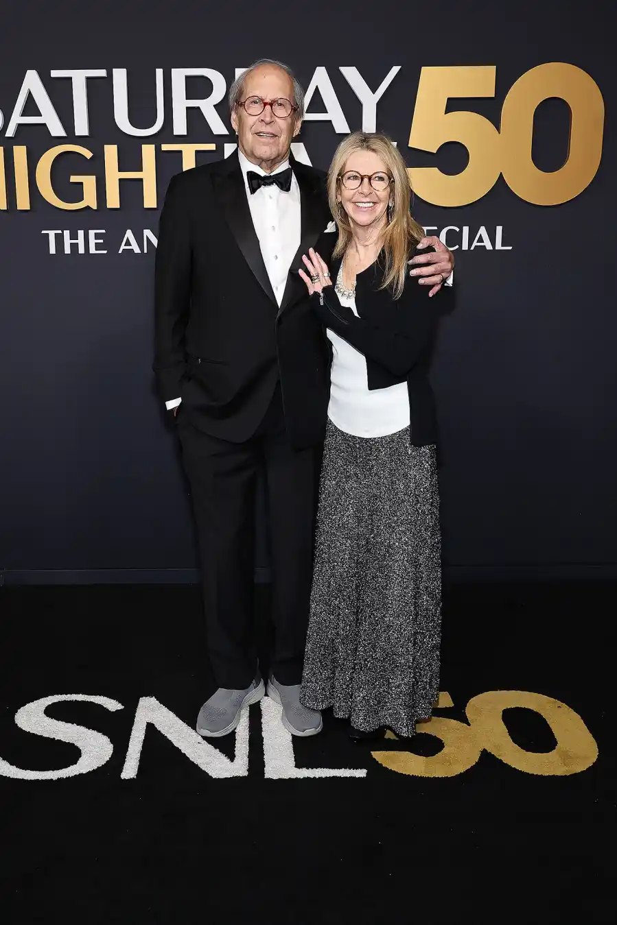 Chevy Chase and Jayni Chase SNL50 The Anniversary Special Saturday Night Live Red Carpet Arrival SNL 50