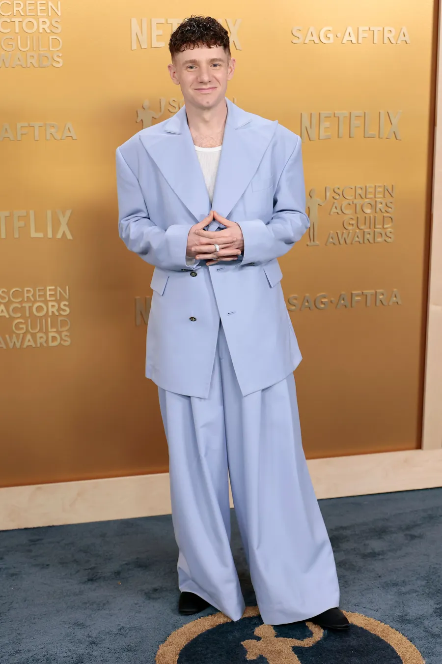 Chris Perfetti Arrival Red Carpet 31st Annual Screen Actors Guild Awards 2025 SAG