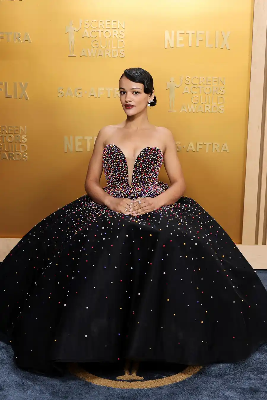 Cynthia Erivo Ariana Grande and More Wicked Cast Members Sparkle at the 2025 SAG Awards 130 140