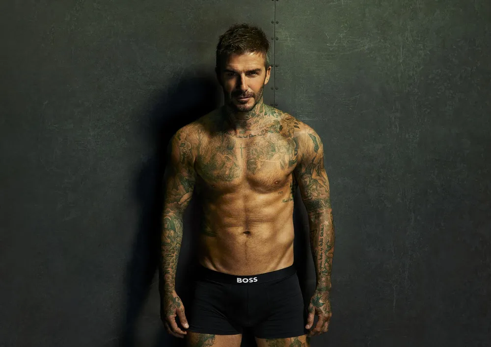 David Beckham Caught His Mother in Law Zooming In On His Underwear Ad Bulge Embarrassing 255