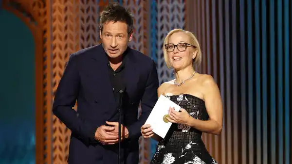 David Duchovny and Gillian Anderson Stage X Files Reunion During 2025 SAG Awards