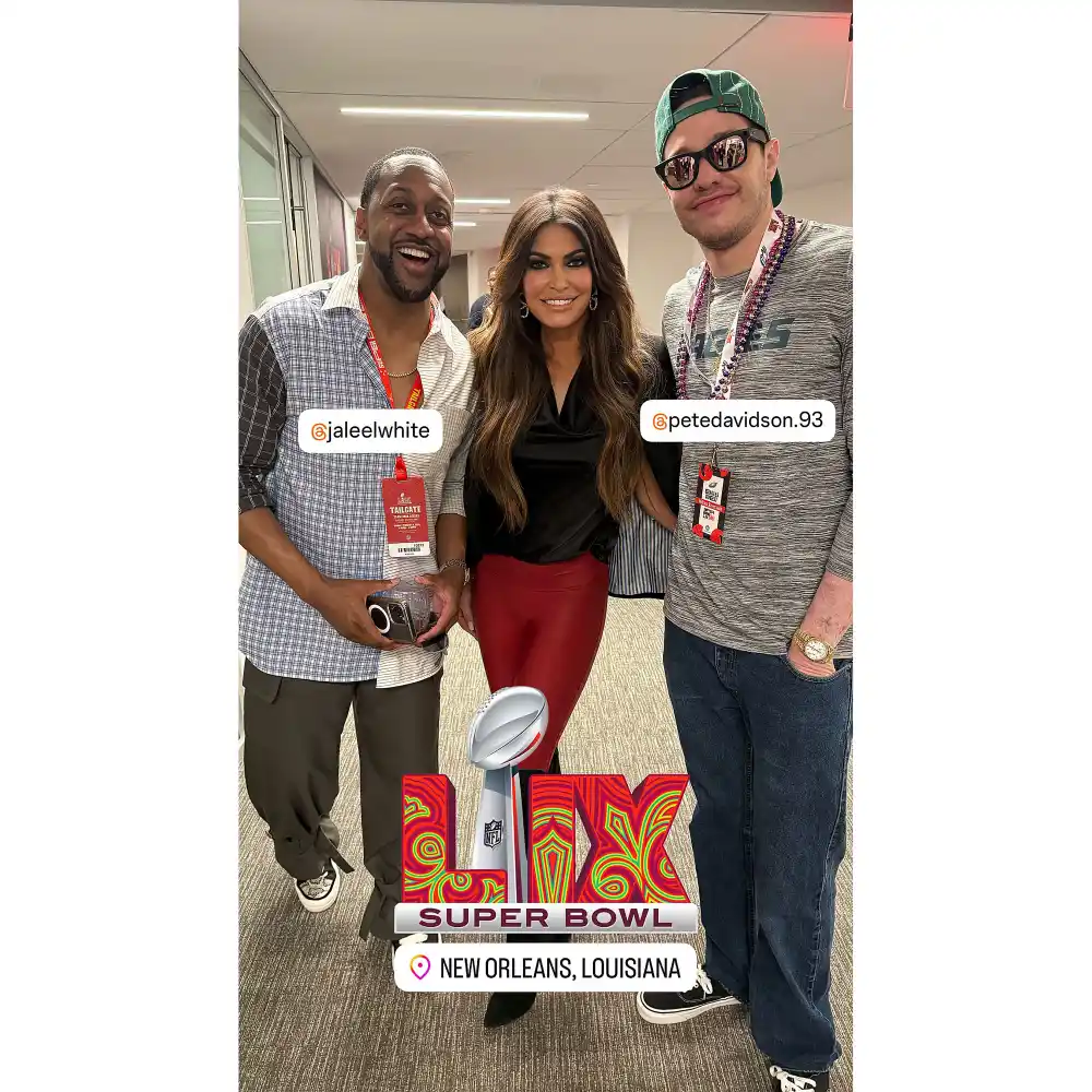 Donald Trump Jr Ex Fiancee Kimberly Guilfoyle Poses With Kevin Costner at 2025 Super Bowl 3