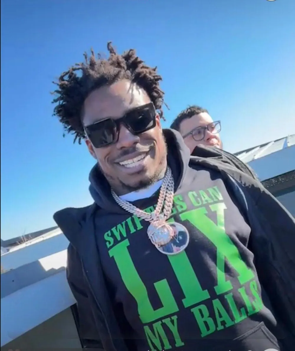 Eagles C J Gardner Johnson Makes Vulgar Dig at Taylor Swift Fans With Super Bowl Parade Sweatshirt 416