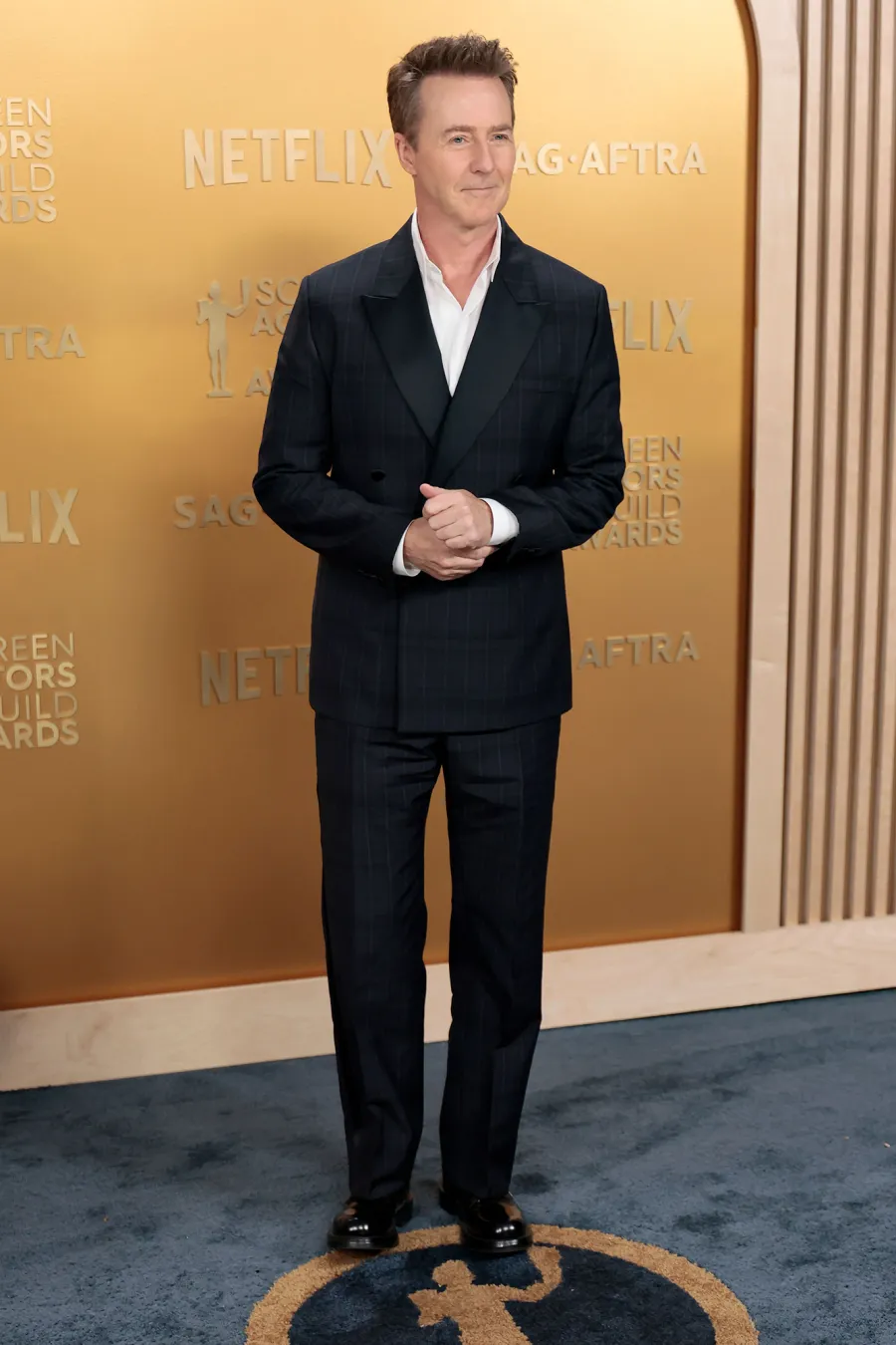 Edward Norton Arrival Red Carpet 31st Annual Screen Actors Guild Awards 2025 SAG