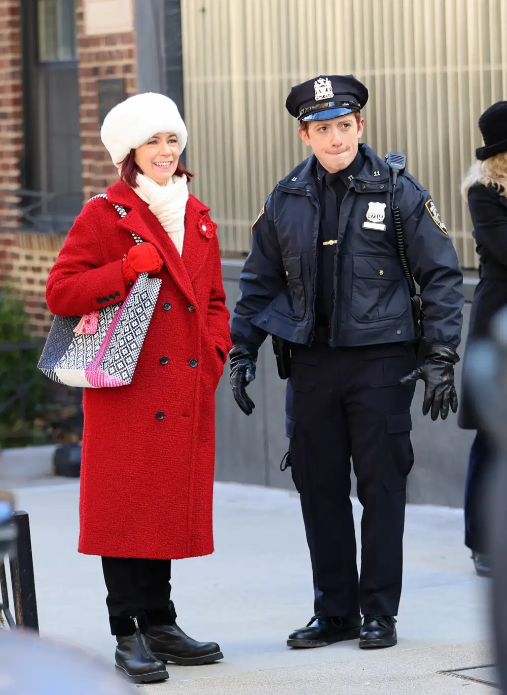 Ethan Slater Elsbeth set photos