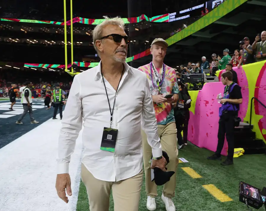 Every Celebrity Who Attended the 2025 Super Bowl Taylor Swift and More A Listers 090 Kevin Costner