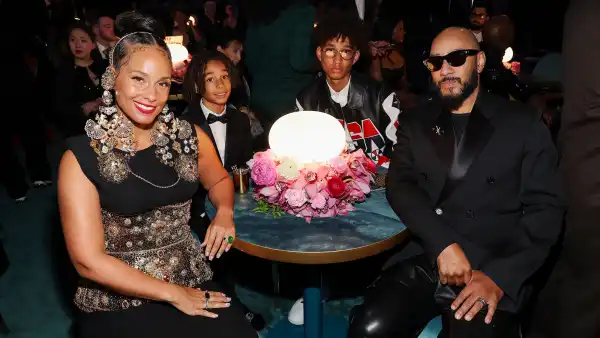 Feature Alicia Keys and Swizz Beatz Sit With Kids at 2025 Grammys