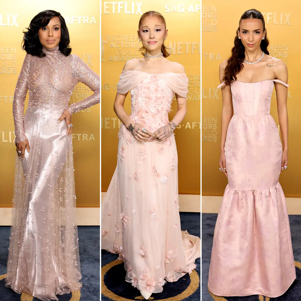 There Was No Shortage of Pastel Pink Looks at the 2025 SAG Awards