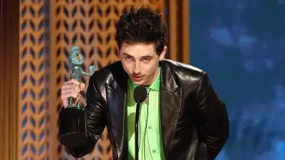 Feature Timothee Chalamet Admits He Wants to be the Greatest in Bold SAG Awards 2025 Acceptance