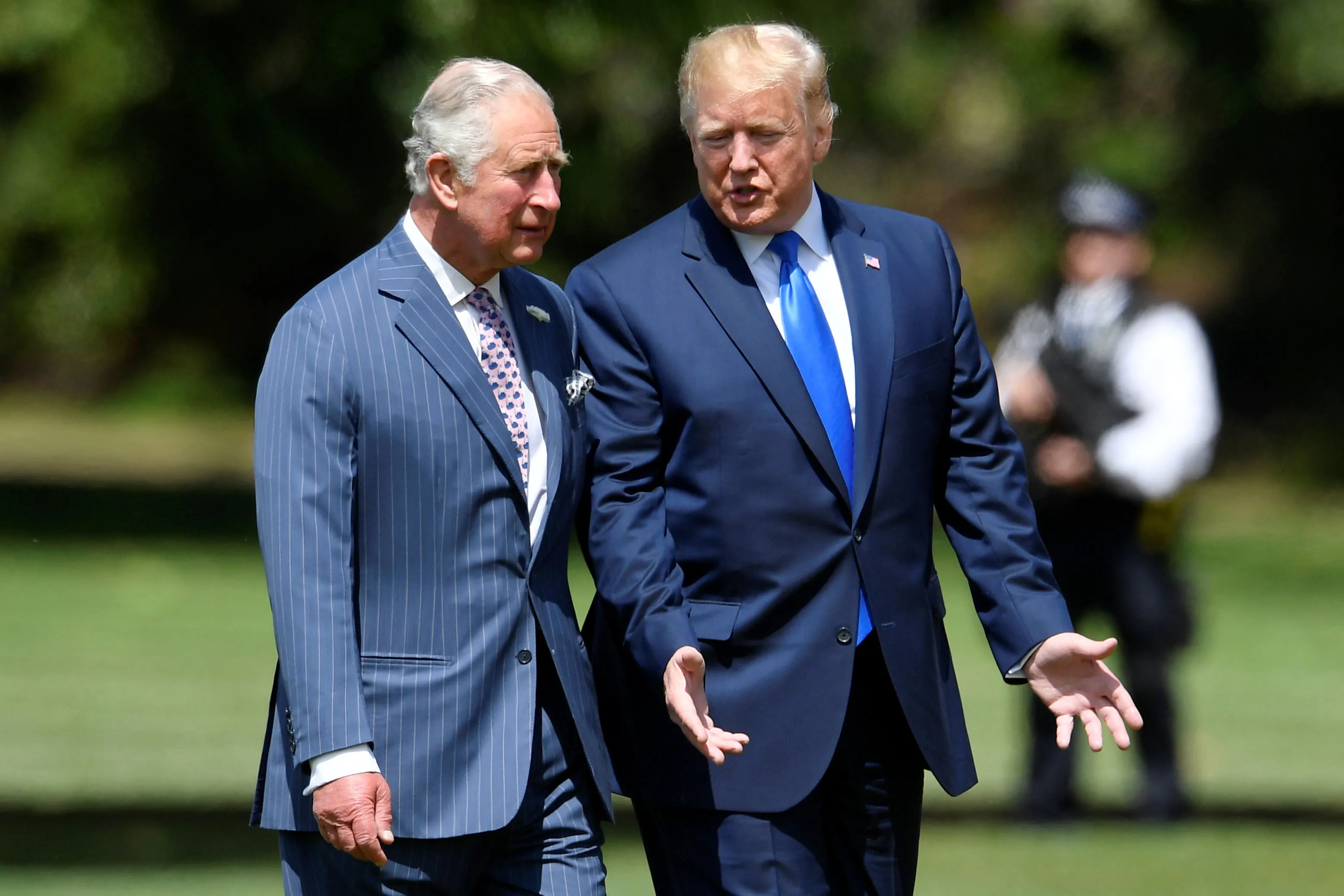 King Charles III and President Donald Trump
