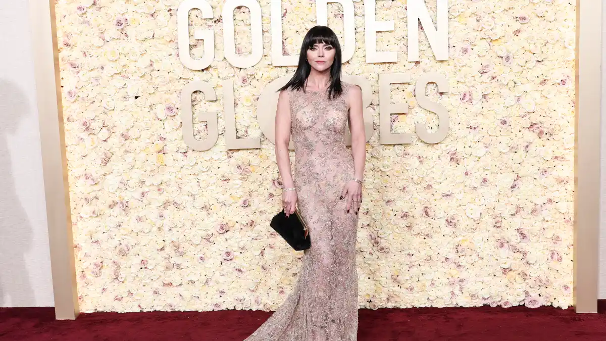 Christina Ricci Brown Peacoat