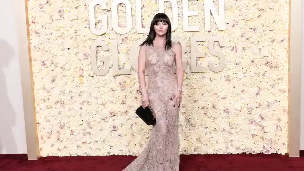 Christina Ricci Brown Peacoat