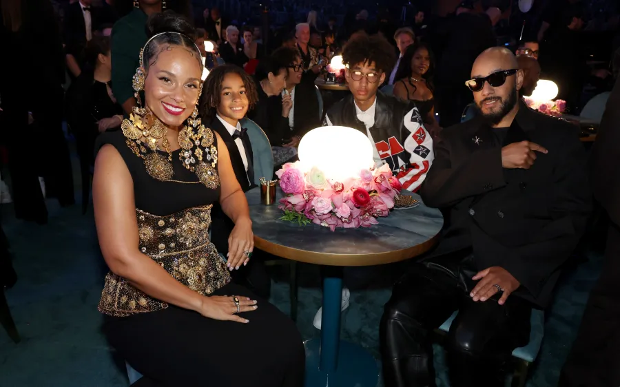 Alicia Keys, Egypt Dean, Genesis Dean and Swizz Beatz