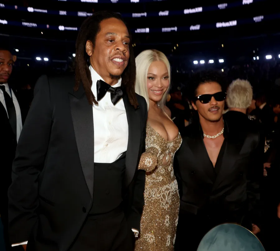 Jay-Z, Beyoncé and Bruno Mars