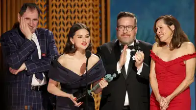 Selena Gomez accepts best comedy ensemble at the 2025 SAG Awards